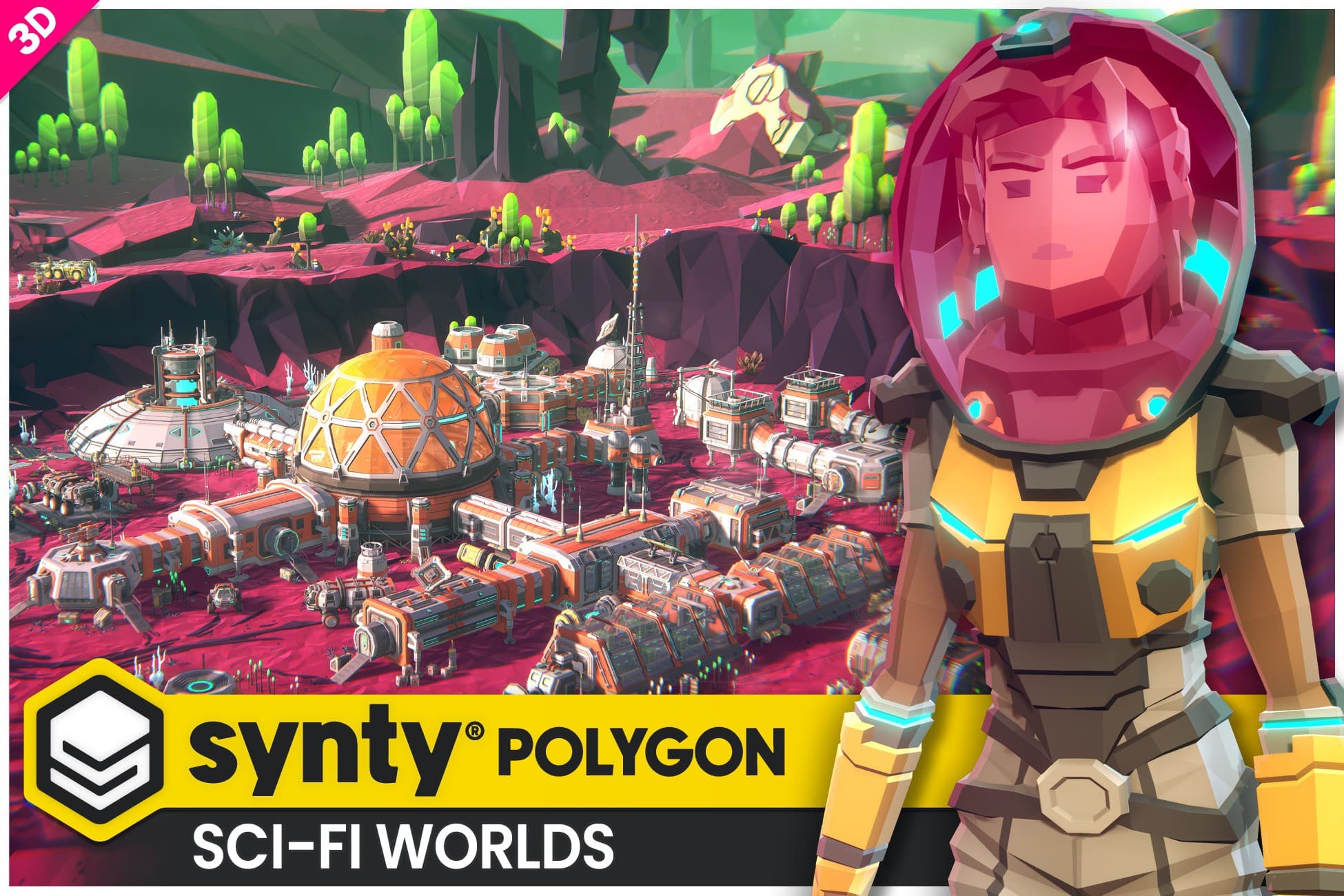 POLYGON Sci-Fi Worlds - Low Poly 3D Art by Synty