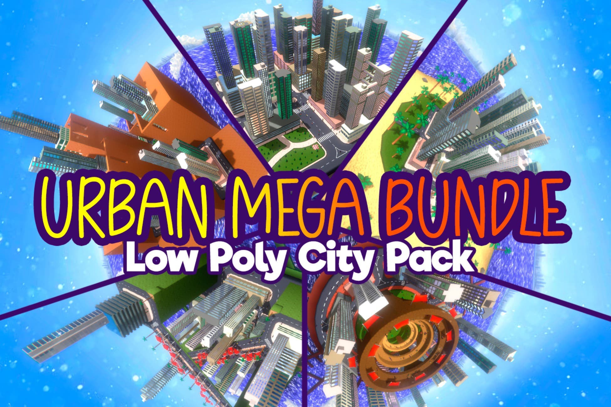 URBAN BUNDLE Low Poly City Pack