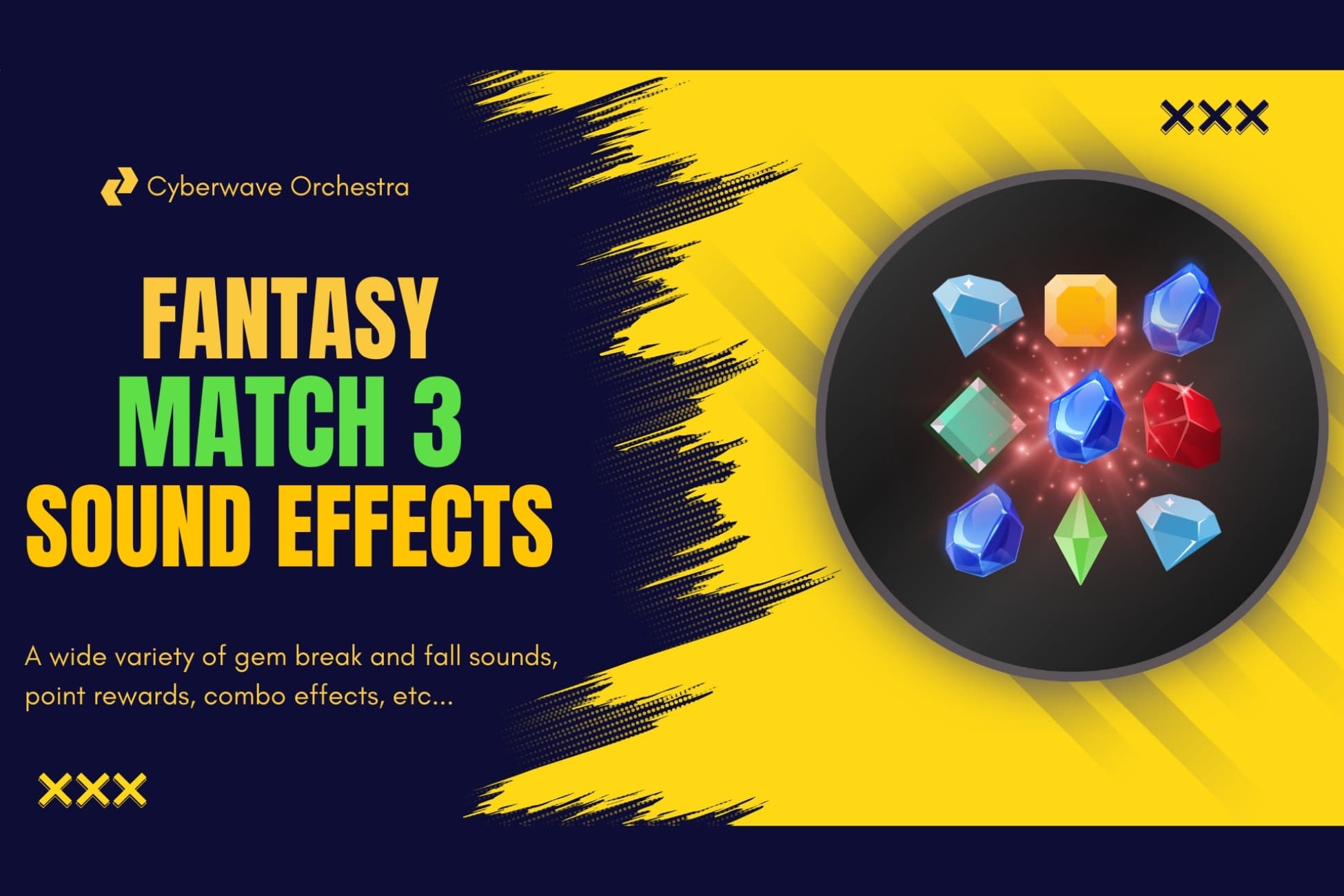 Fantasy Match 3 Game Sound Effects Pack
