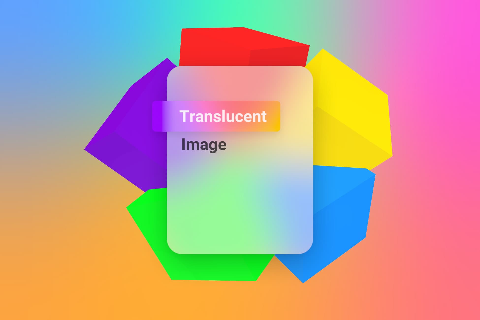 Translucent Image - Fast UI Background Blur