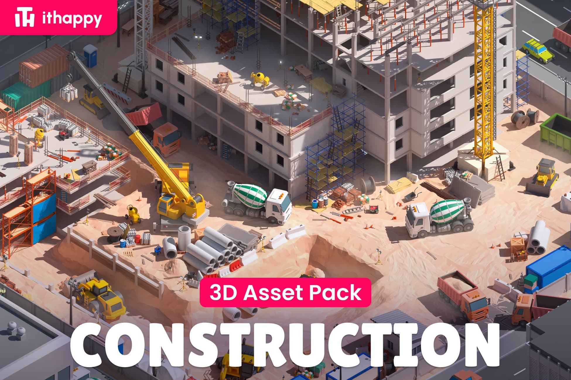 Construction - Low Poly 3D Models Pack