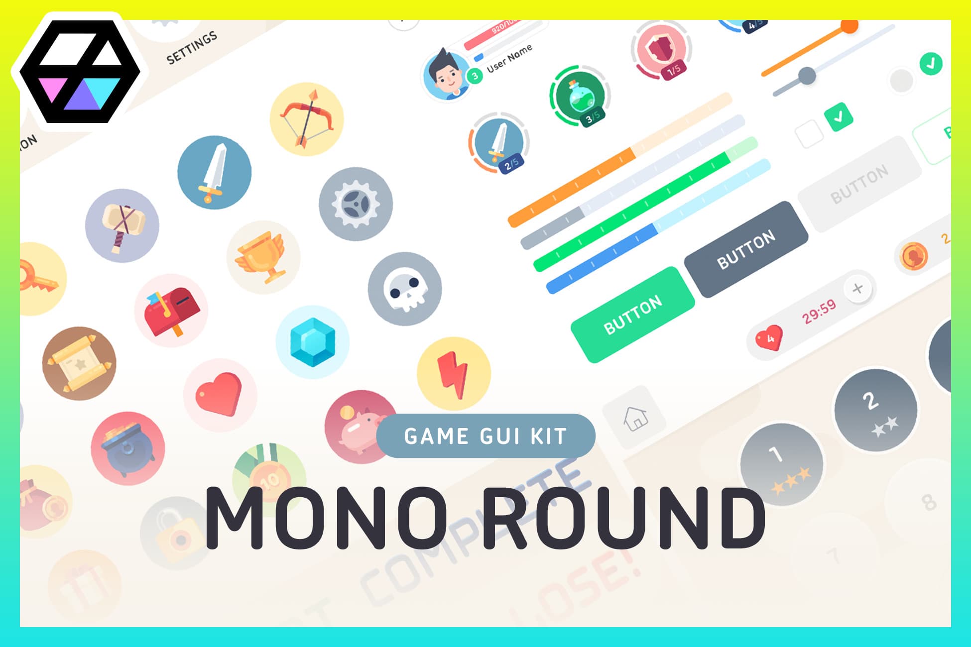 GUI - Mono Round