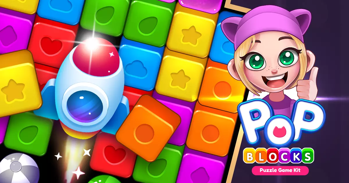 POP BLOCKS Puzzle Match Kit